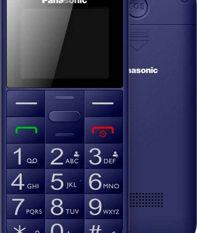 Panasonic KX-TU110 Dual SIM Κινητό με Μεγάλα Κουμπιά Μπλε