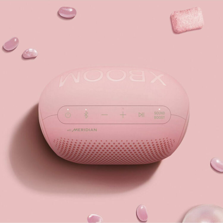 LG XBOOM Go PL2 Ηχείο Bluetooth 5W με Διάρκεια Μπαταρίας έως 10 ώρες Ροζ