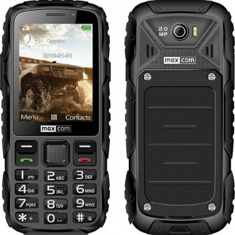 MaxCom Strong MM920 Single SIM Ανθεκτικό Κινητό με Κουμπιά Μαύρο