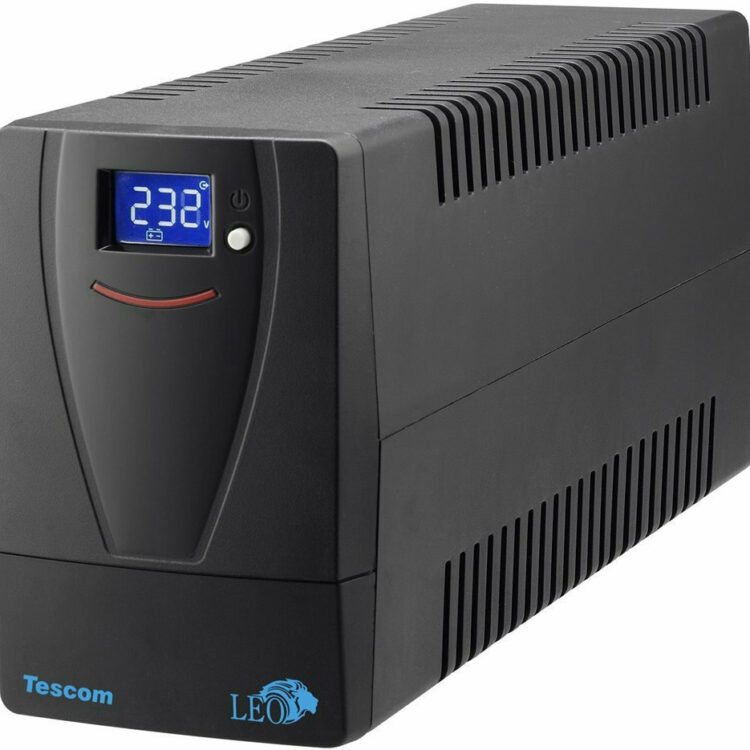 Tescom Leo LCD 1500AP UPS Line-Interactive 1500VA 900W με 4 Schuko Πρίζες