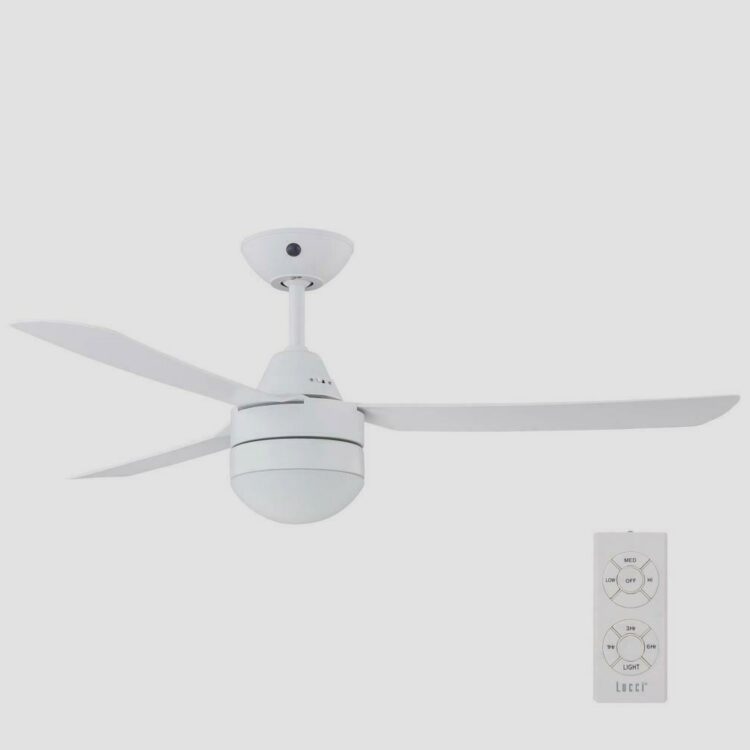 Bayside Megara Ανεμιστήρας Οροφής 122cm με Φως και Τηλεχειριστήριο Λευκός