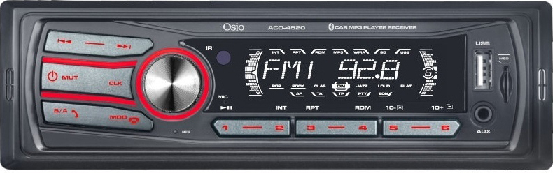 Osio Ηχοσύστημα Αυτοκινήτου 1DIN (Bluetooth/USB)