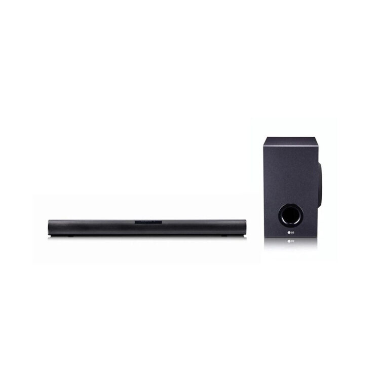 LG SQC1 Soundbar 2.1 Bluetooth και HDMI 160W με Ασύρματο Subwoofer και Τηλεχειριστήριο Μαύρο