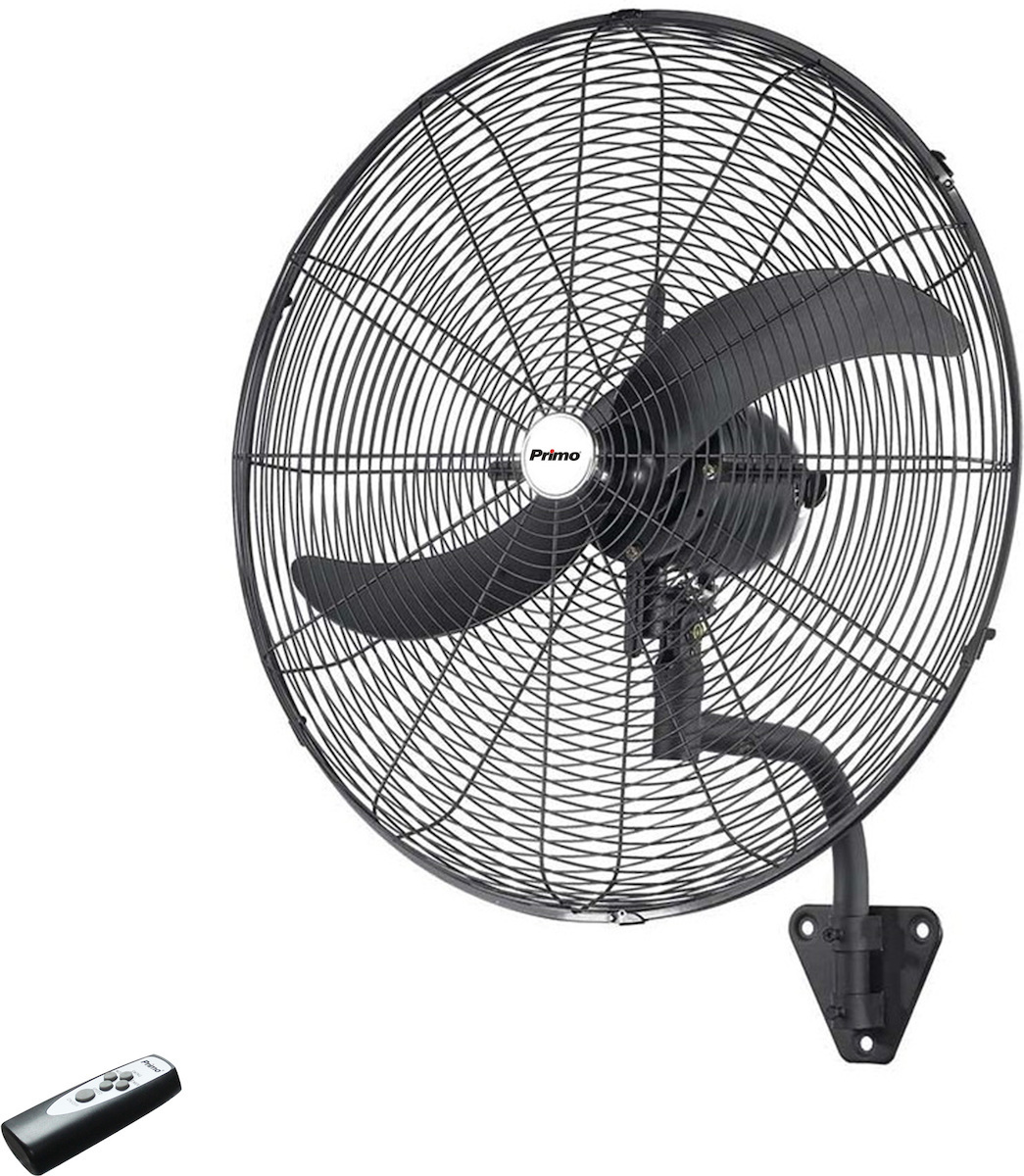 Primo PRWF-80511 Επαγγελματικός Ανεμιστήρας Επιτοίχιος 140W Διαμέτρου 50cm με Τηλεχειριστήριο