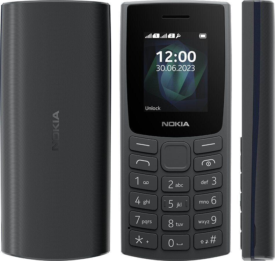 Nokia 105 4G (2024) Dual Sim 1.8'' Μαύρο GR