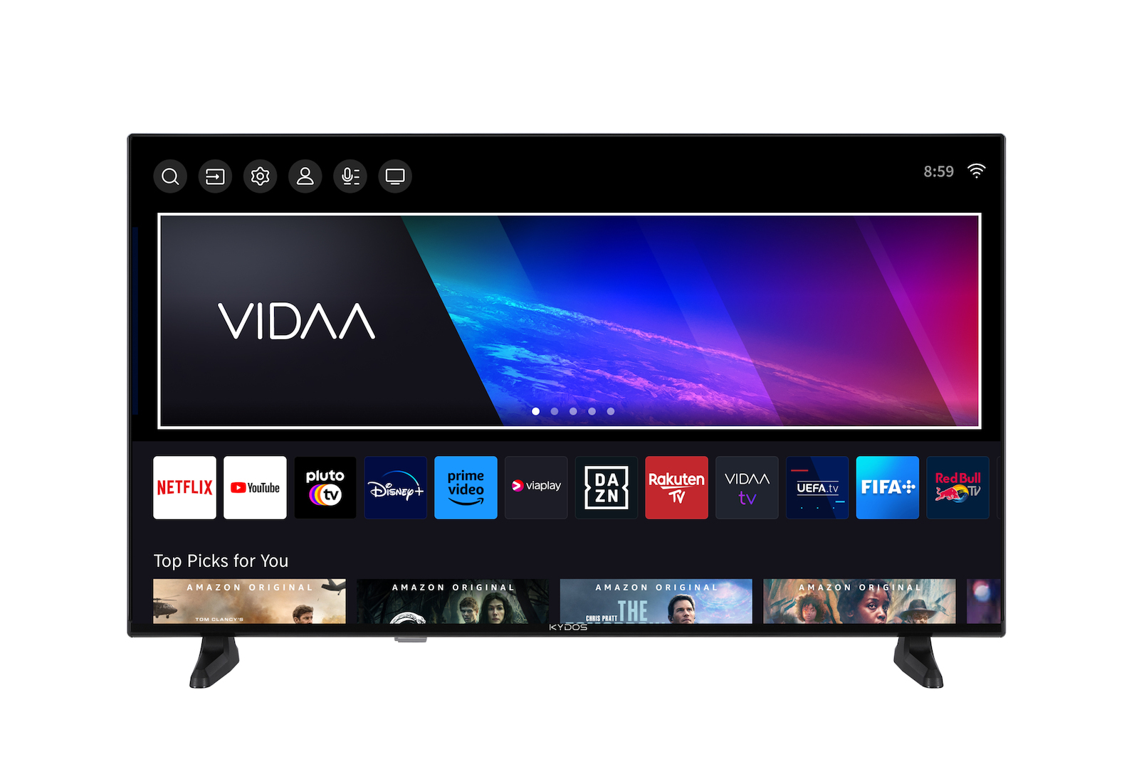 Kydos Smart Τηλεόραση 40" 4K UHD LED K40VF22SD01 HDR (2025).