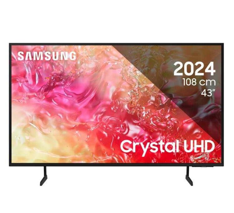 Samsung Smart Τηλεόραση 43" 4K UHD LED DU7172 HDR (2024) UE43DU7172UXXH