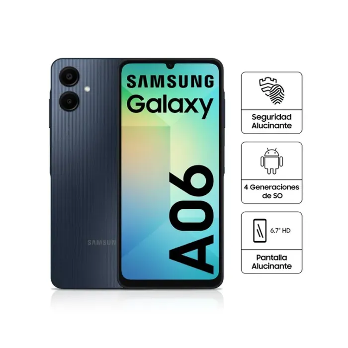 Samsung SM-A065 Galaxy A06 4G Dual Sim 6.7" 4GB/128GB Black Non EU με 1 Χρόνο Εγγύηση απο Samsung Service