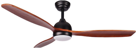 Primo Ανεμιστήρας Οροφής 132cm με Φως και Τηλεχειριστήριο Μαύρος - Image 3