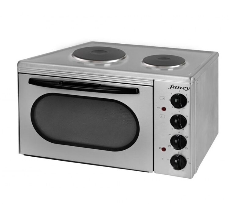 ΚΟΥΖΙΝΑΚΙ 2 ΕΣΤΙΩΝ (0154) 1500W-1000W INOX FANCY
