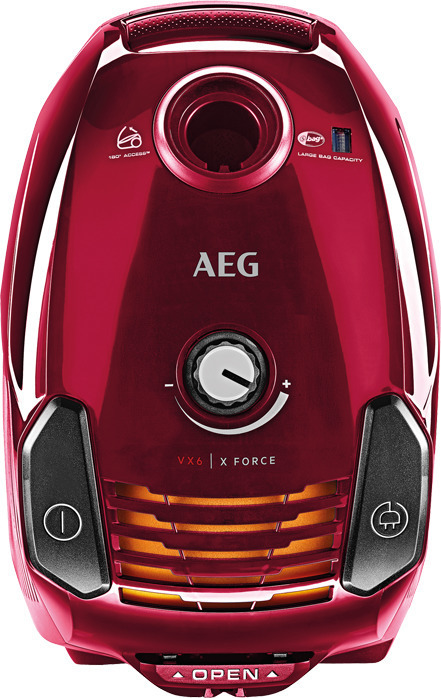 AEG VX6-2-RR Ηλεκτρική Σκούπα 800W με Σακούλα 3.5lt Κόκκινη