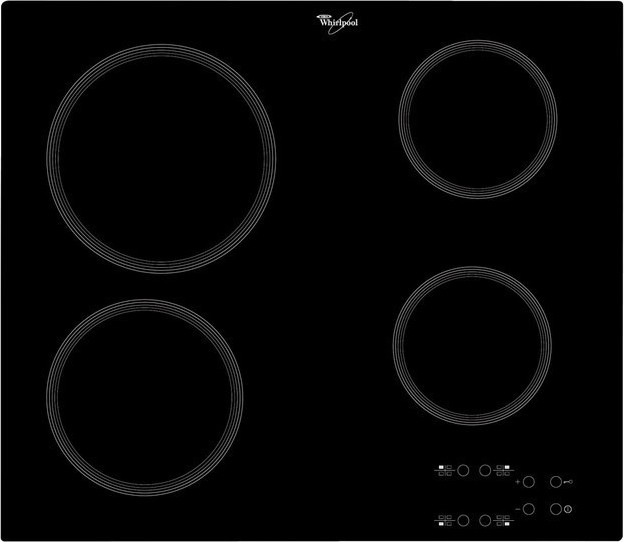 Whirlpool Κεραμική Εστία Αυτόνομη με Λειτουργία Κλειδώματος 58x51εκ.