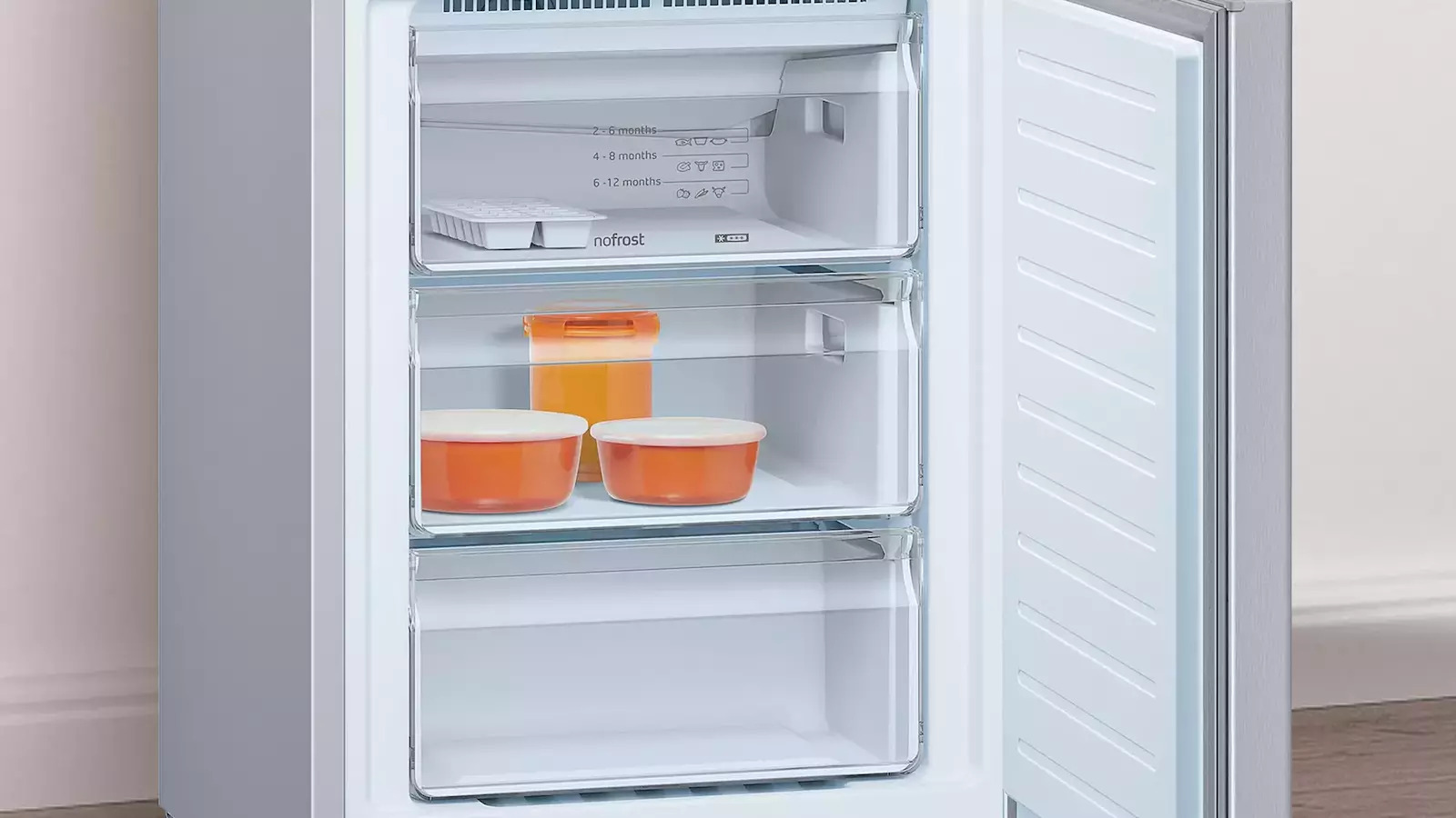 Pitsos Ψυγειοκαταψύκτης 368lt Total NoFrost Υ203xΠ60xΒ66εκ. Inox PKNB39VLE2 - Image 5