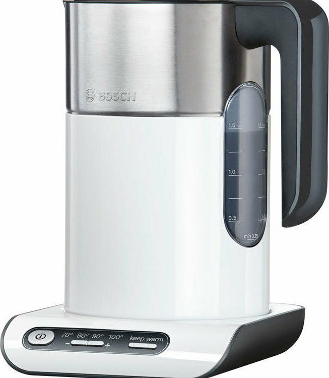 Bosch Βραστήρας 1.5lt 2400W Λευκός TWK8611P