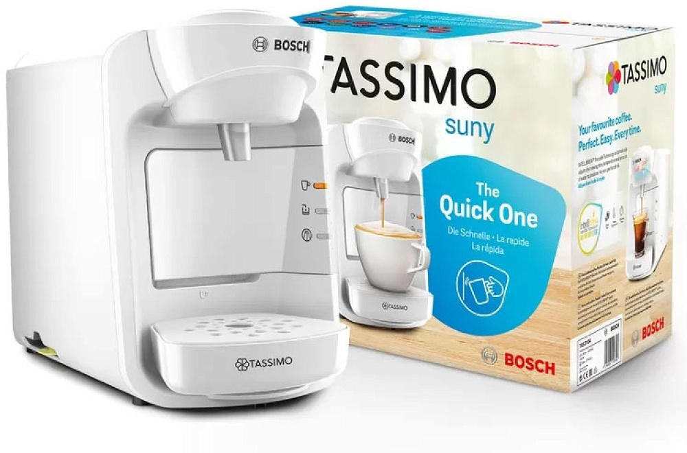 Bosch Tassimo Suny Καφετιέρα για Κάψουλες Tassimo Πίεσης 3.3bar White TAS3104 - Image 7