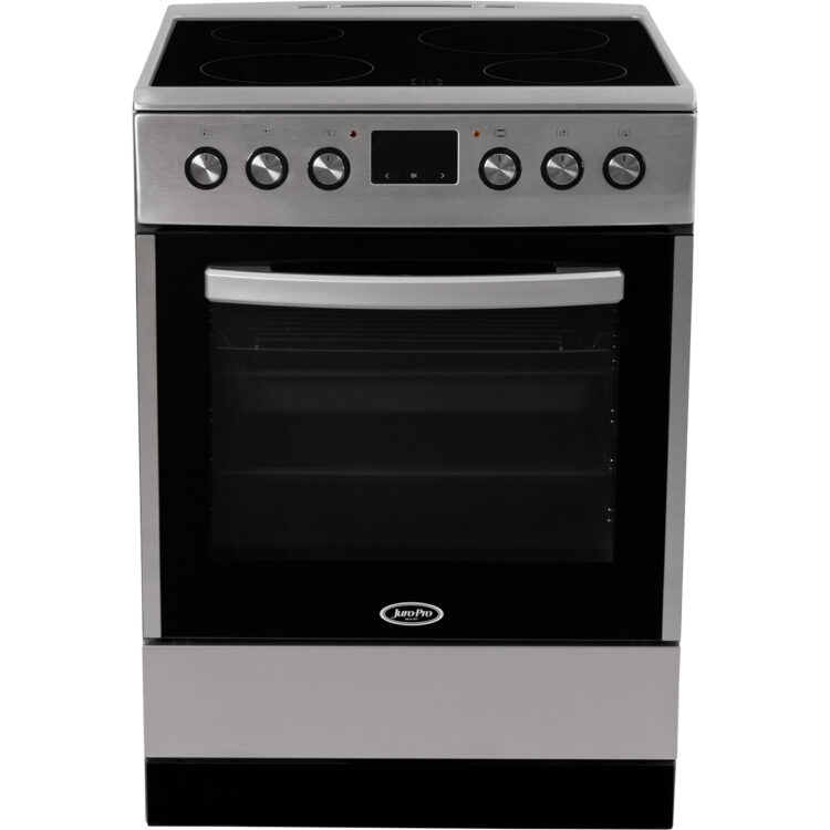 Juro-Pro Κουζίνα 77lt με Κεραμικές Εστίες Π60εκ. Inox