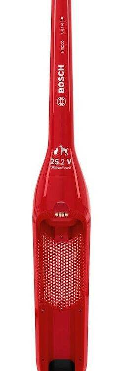 Bosch Επαναφορτιζόμενη Σκούπα 2 σε 1 Stick & Χειρός 25.2V Κόκκινη BBH3ZOO28