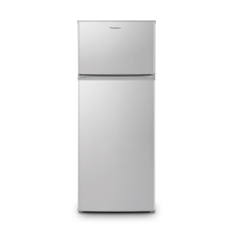Inventor Ψυγείο Δίπορτο 204lt Υ143xΠ55xΒ55εκ. Inox DP1446S