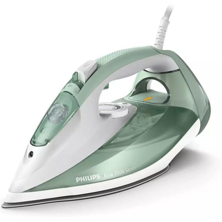 Philips Azur Σίδερο Ατμού 2600W με Αντικολλητική Πλάκα και Συνεχόμενη Παροχή Ατμού 45gr/min Green DST7012/70