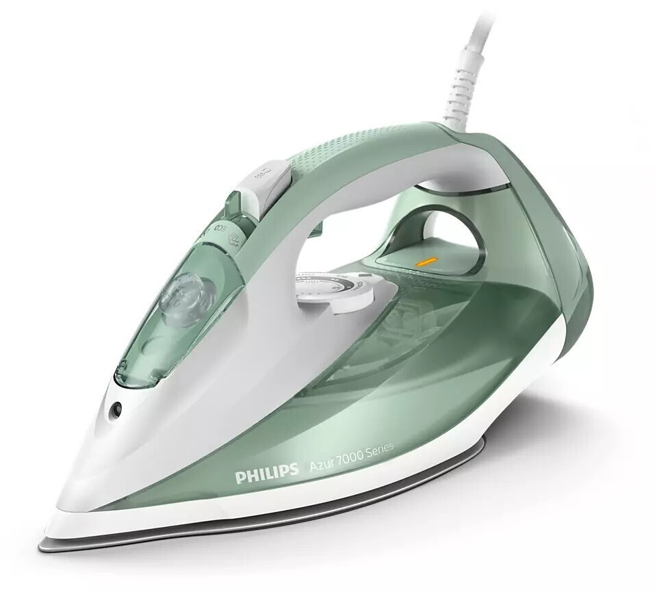 Philips Azur Σίδερο Ατμού 2600W με Αντικολλητική Πλάκα και Συνεχόμενη Παροχή Ατμού 45gr/min Green DST7012/70