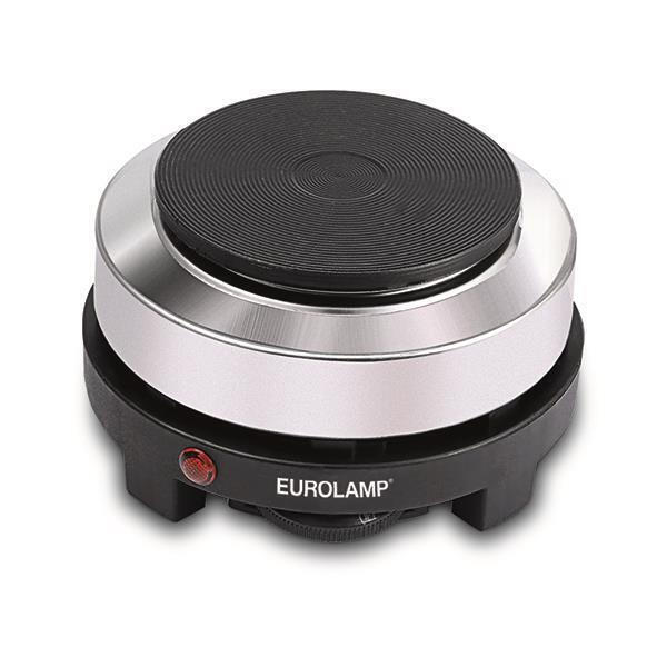 Eurolamp Επιτραπέζια Εστία Εμαγιέ Μονή Inox