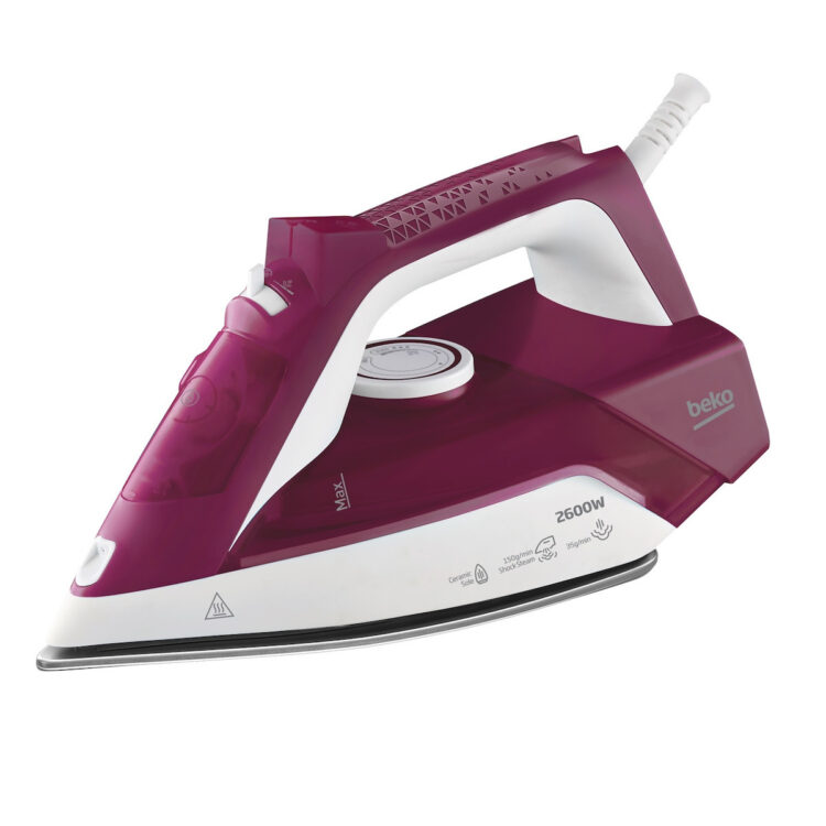 Beko Σίδερο Ατμού 2600W με Κεραμική Πλάκα και Συνεχόμενη Παροχή Ατμού 35gr/min SIM 3126 R