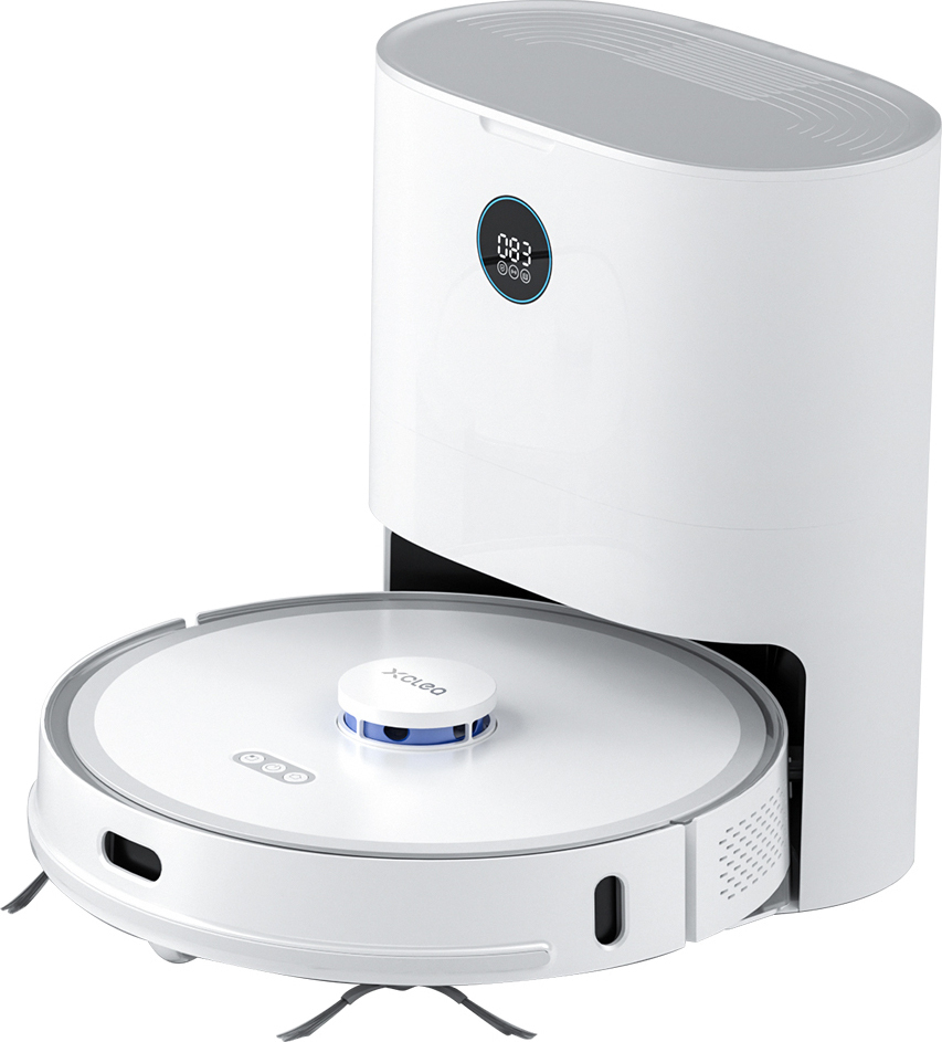 Xclea H30 Plus Σκούπα Ρομπότ για Σκούπισμα & Σφουγγάρισμα με Χαρτογράφηση και Wi-Fi Λευκή