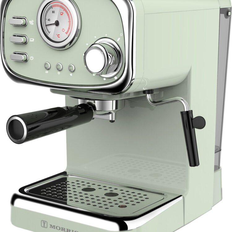 Morris Μηχανή Espresso 1100W Πίεσης 20bar Πράσινη R20807EMG