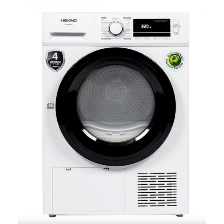 Eskimo ES DR8EHP Στεγνωτήριο 8kg με Αντλία Θερμότητας