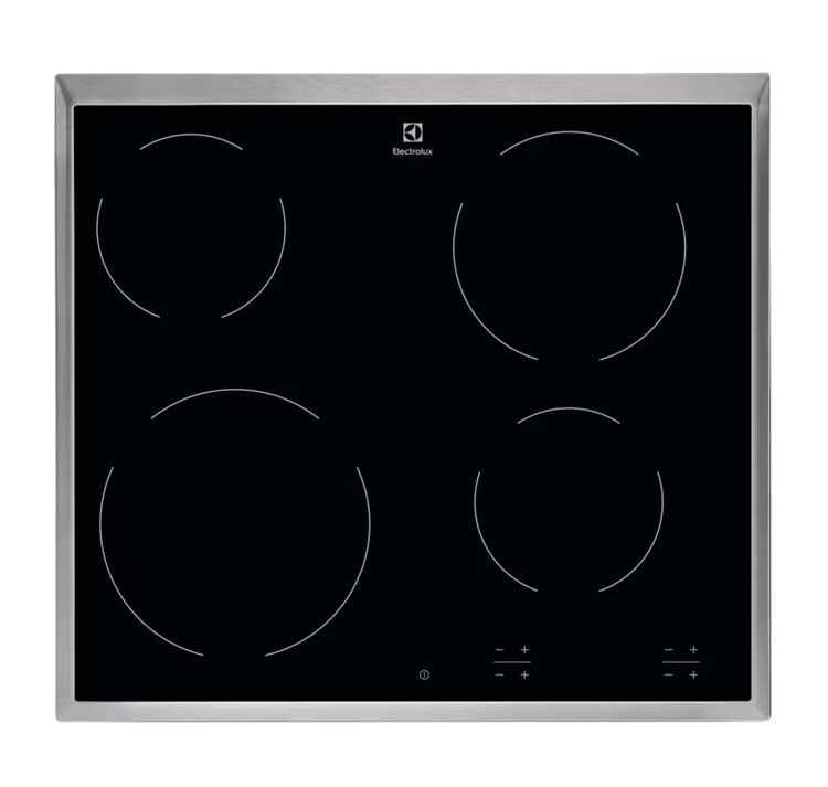 Electrolux Κεραμική Εστία EHF16240XK με Πλαίσιο & Αυτόνομη με Λειτουργία Κλειδώματος