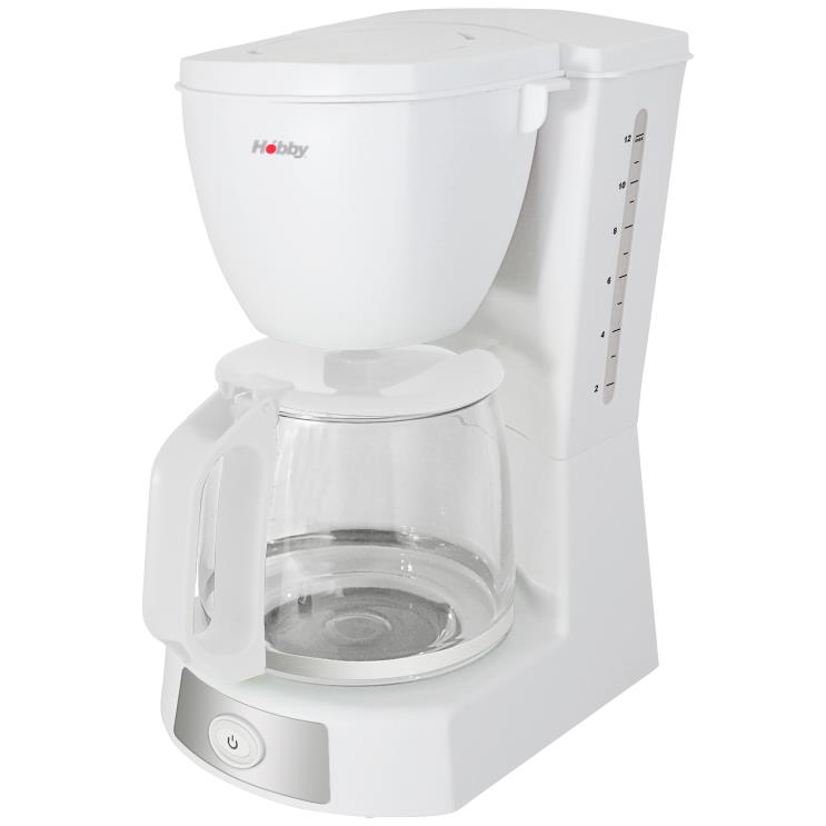 Καφετιέρα φίλτρου HCM-40471 Hobby 1.2L Λευκή/Inox