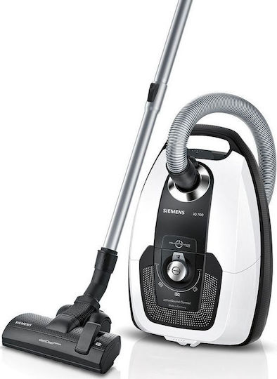 Siemens VSC7SIL1 Ηλεκτρική Σκούπα 650W με Σακούλα 5lt Λευκή