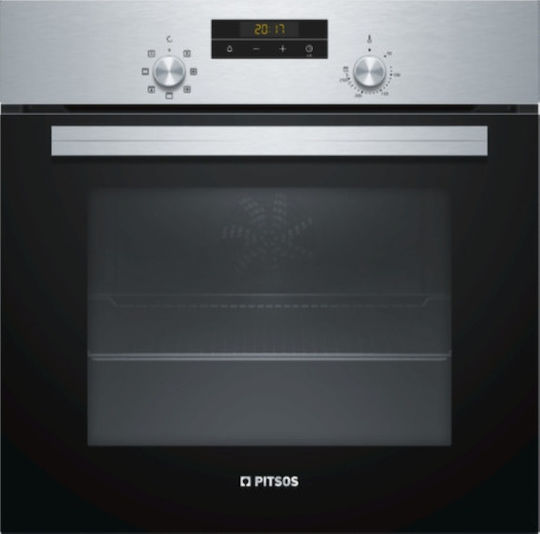 Pitsos Φούρνος άνω Πάγκου 66lt Π59.4εκ. Inox