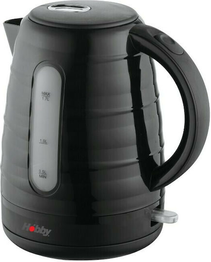 Hobby HCK-40353 Βραστήρας 1.7lt 2200W Μαύρος