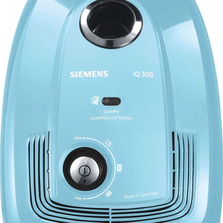 Siemens Iq300 Ηλεκτρική Σκούπα 600W με Σακούλα 4lt Γαλάζια