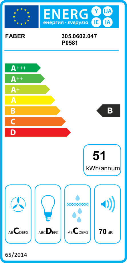 Faber Inka Plus HC X A52 Μηχανισμός Απορρόφησης 52cm Inox - Image 4