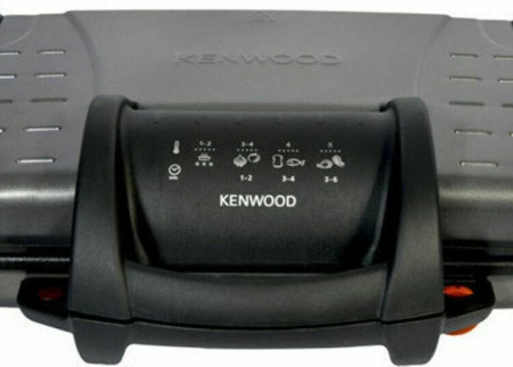 Kenwood Τοστιέρα Γκριλιέρα με Αποσπώμενες Πλάκες 2100W Γκρι HG21