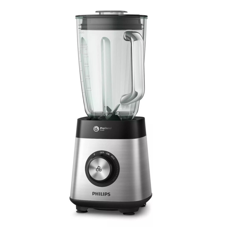 Philips Μπλέντερ για Smoothies με Γυάλινη Κανάτα 2lt 1000W Γκρι HR3571/90