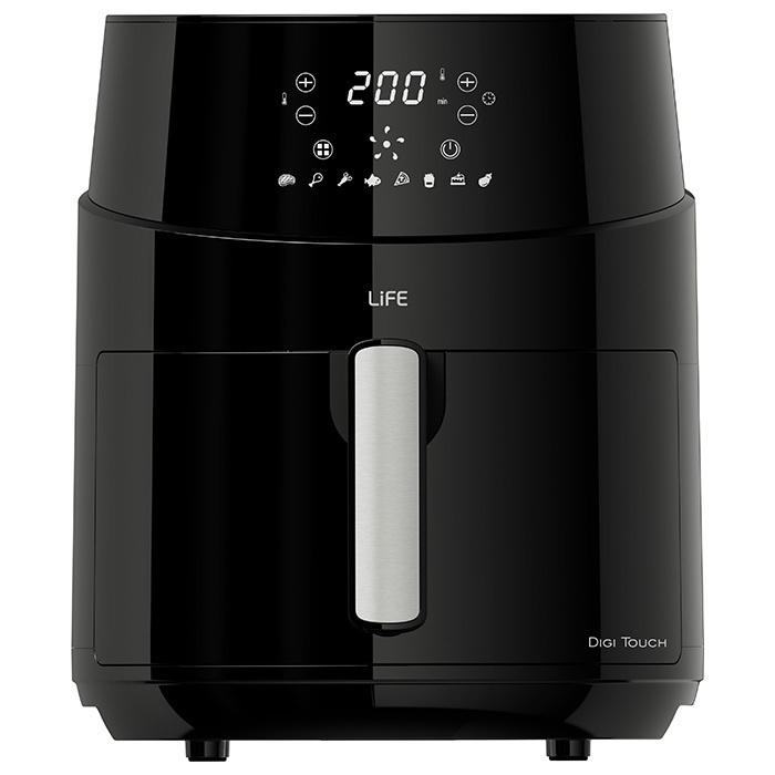 Life Digi Touch Air Fryer 4.5lt Μαύρο
