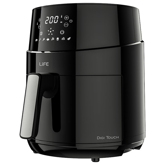 Life Digi Touch Air Fryer 4.5lt Μαύρο - Image 4