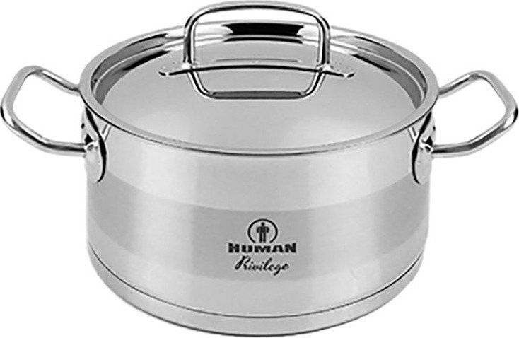 Human Βαθιά Ανοξείδωτη Κατσαρόλα 3.1lt / 20cm