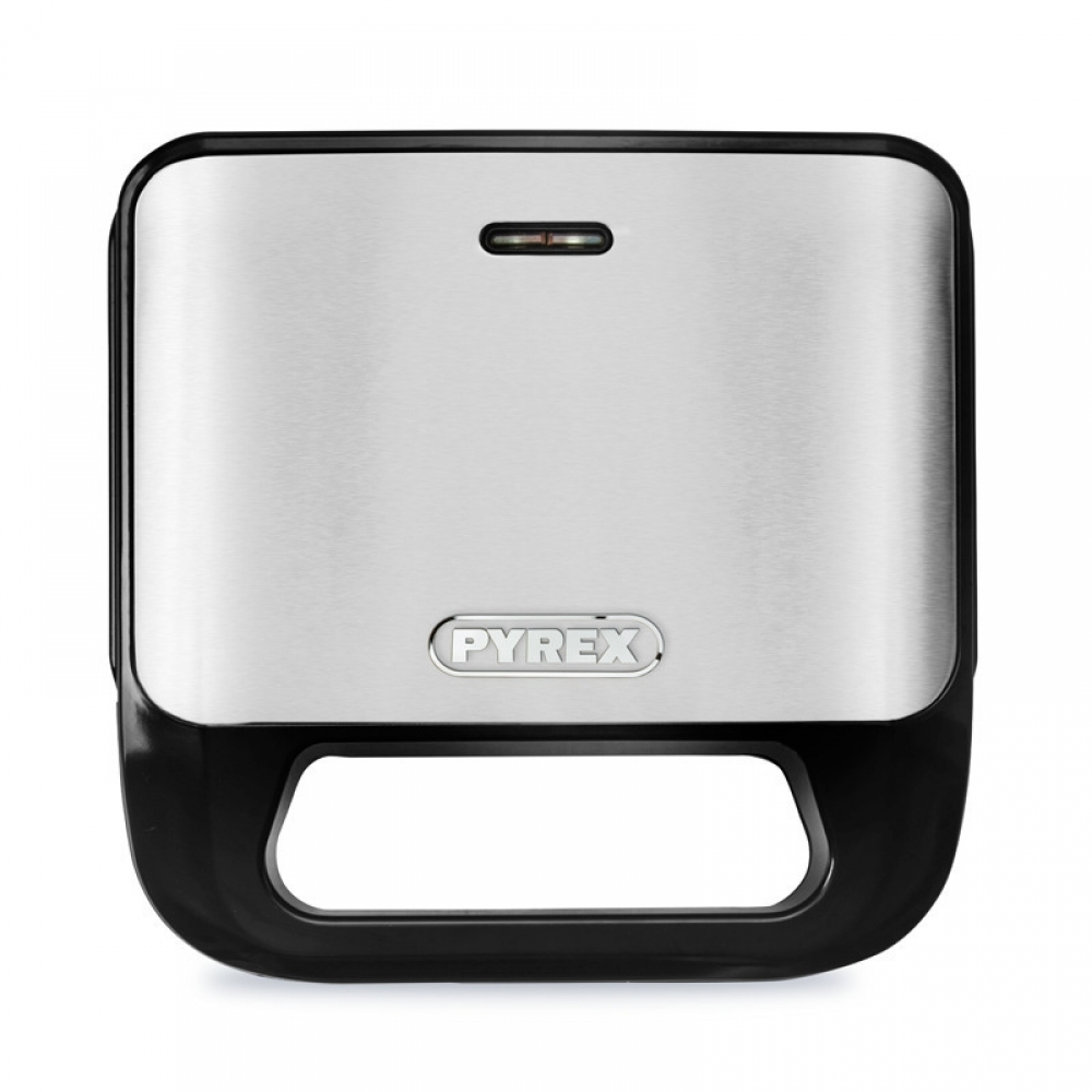 Pyrex SB-298 Τοστιέρα με Αποσπώμενες Πλάκες για 2 Τοστ 800W Inox