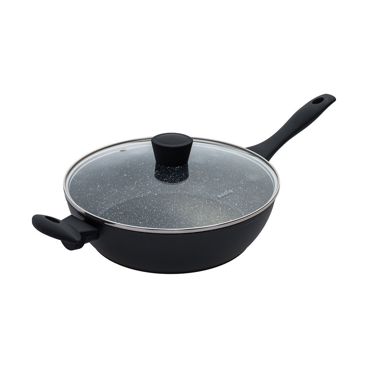 Estia Magma Σωτέζα Με Καπάκι από Αλουμίνιο με Αντικολλητική Επίστρωση 28cm