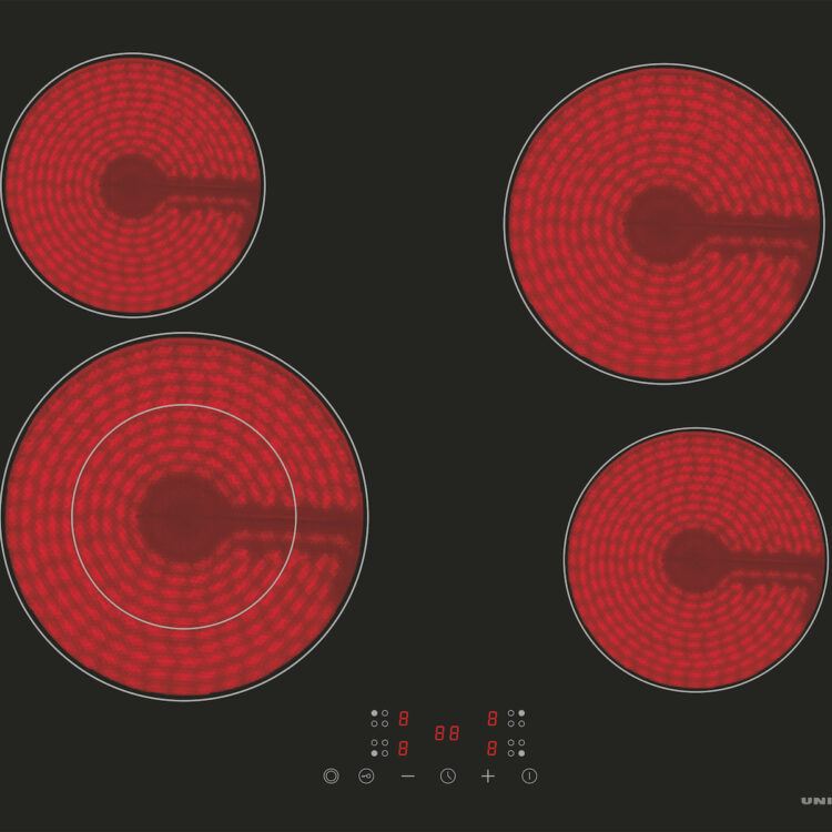 United Κεραμική Εστία Αυτόνομη με Λειτουργία Κλειδώματος 59x52εκ. UBH-60464
