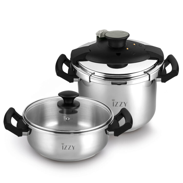 Izzy Multi Set Set Quattro Χύτρες Ταχύτητας 8lt + 4lt