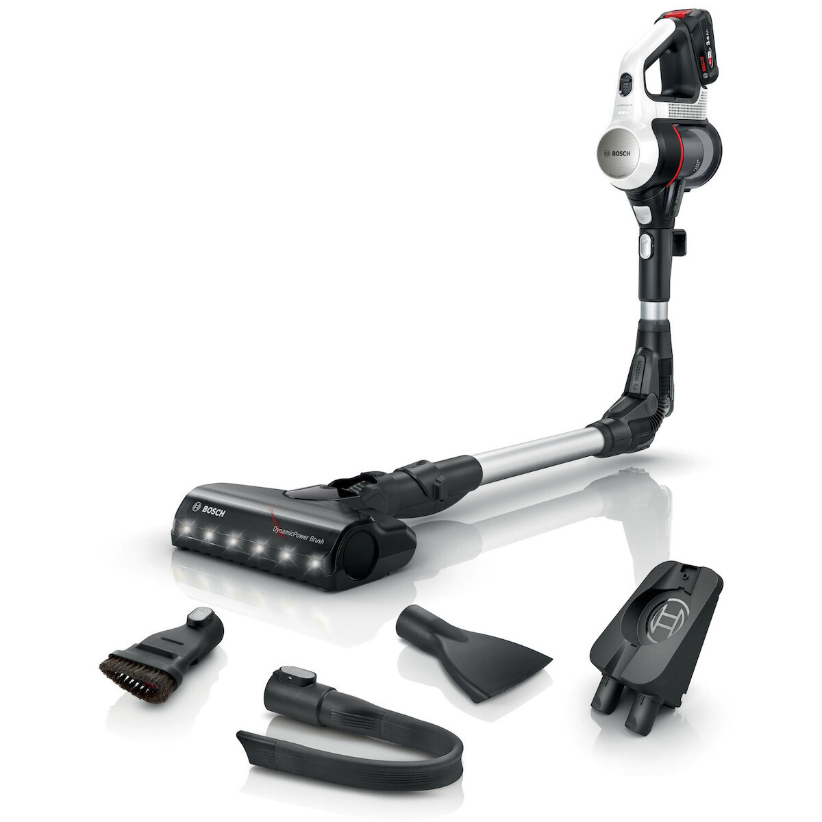 Bosch Unlimited 7 Επαναφορτιζόμενη Σκούπα 2 σε 1 Stick & Χειρός 18V White