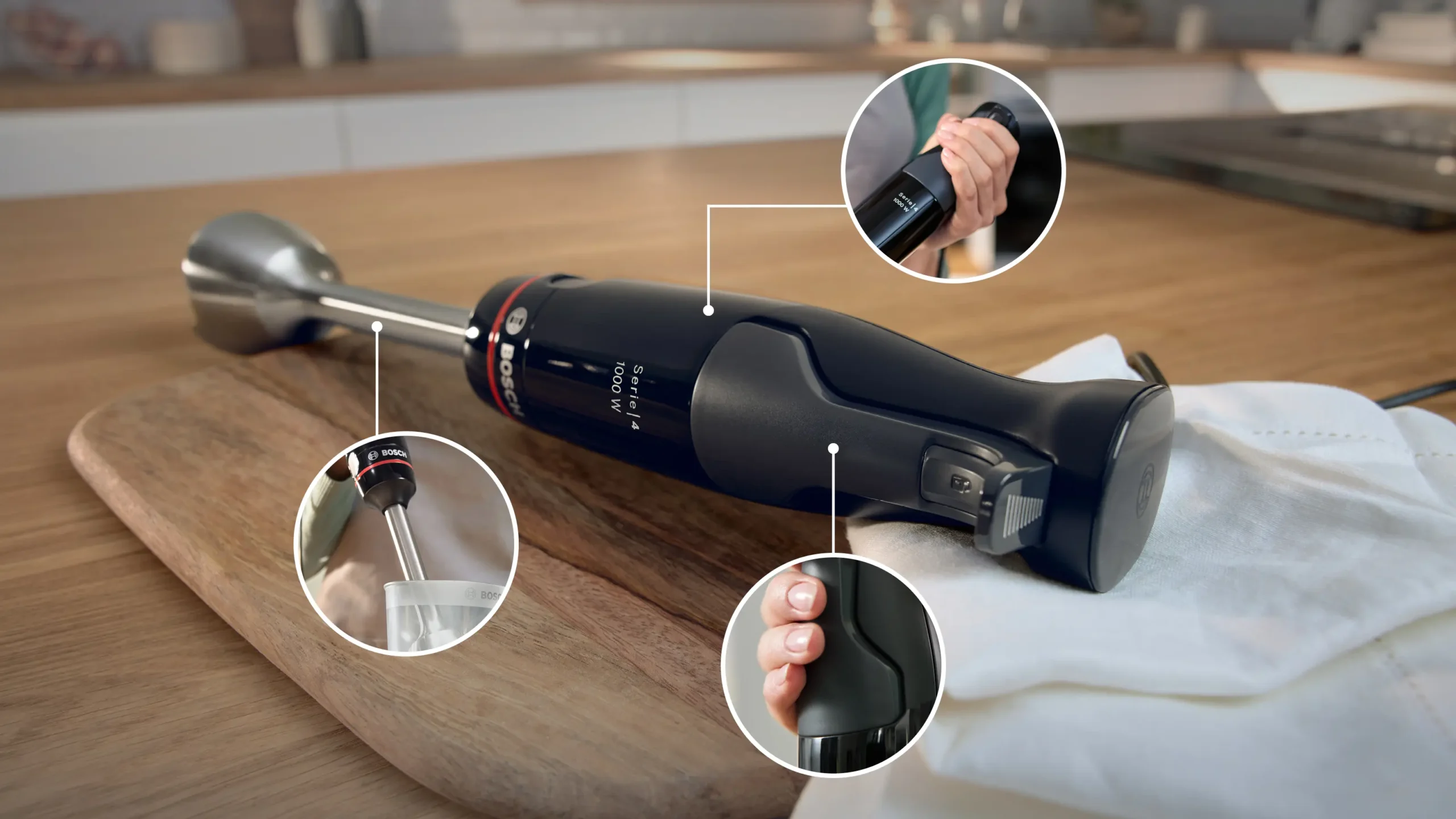 Bosch Ραβδομπλέντερ με Ανοξείδωτη Ράβδο 1000W Μαύρο MSM4B610 - Image 5