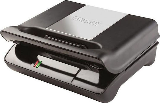 Singer Τοστιέρα για 2 Τοστ 700W Inox SM700FG