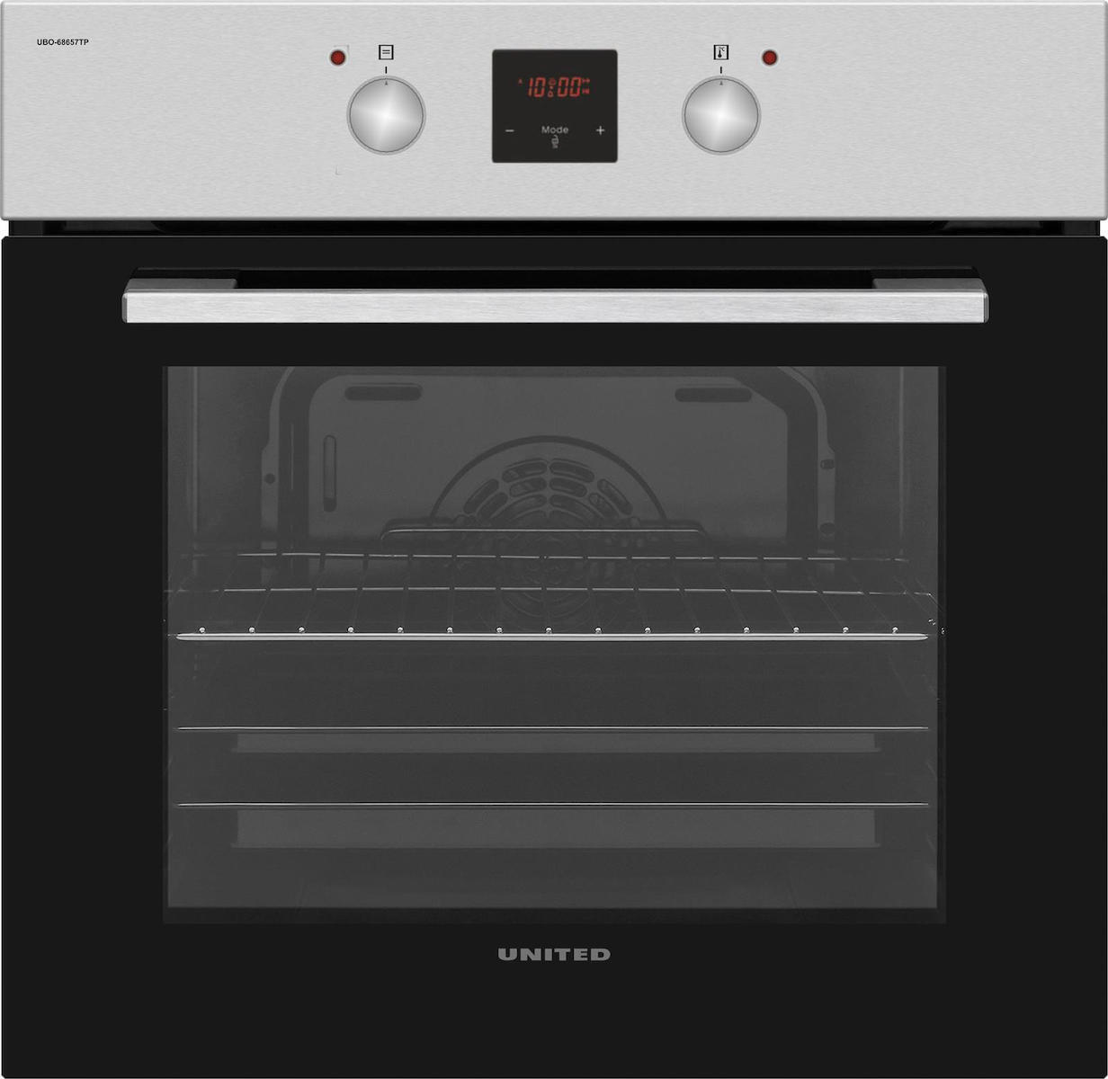 United Eντοιχιζόμενος Φούρνος άνω Πάγκου 69lt Π59.5εκ. Inox  UBO-68657TP