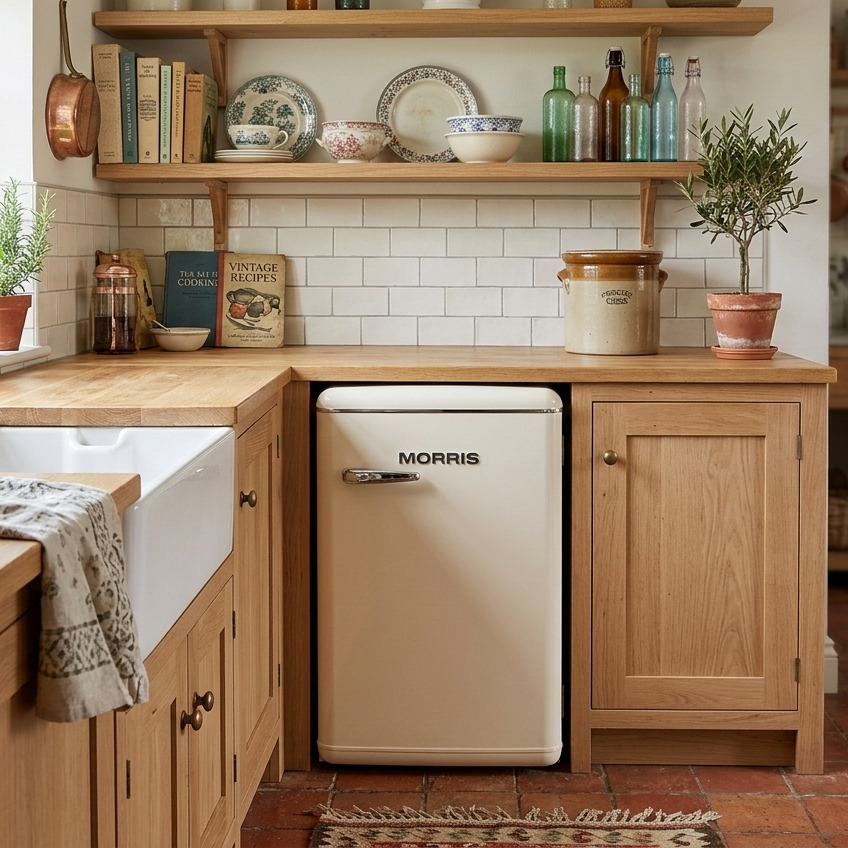 Morris Μονόπορτο Ψυγείο Retro Series 93lt Cream MRS-21091C - Image 4